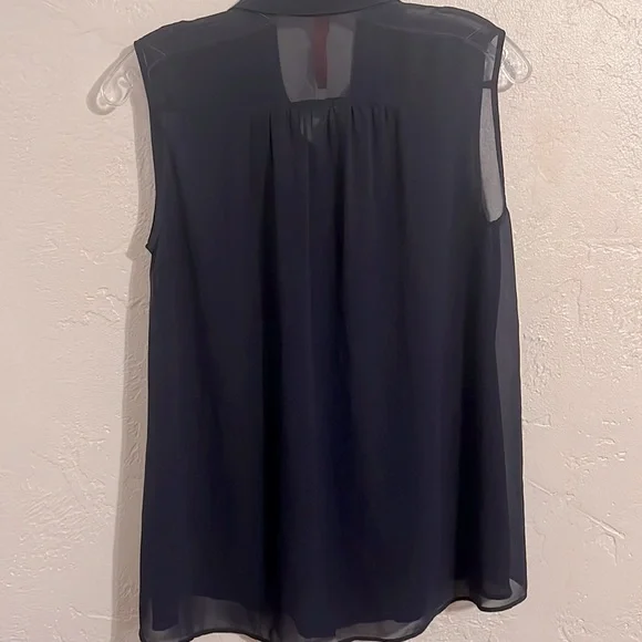 Eight Sixty Button Down Semi Sheer Top - Picture 5 of 5